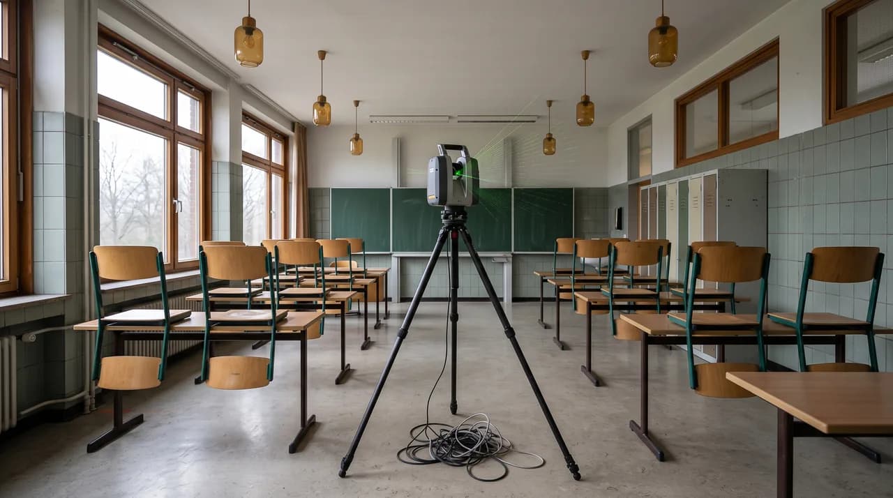 Wie wird ein Schulgebäude vermessen?
