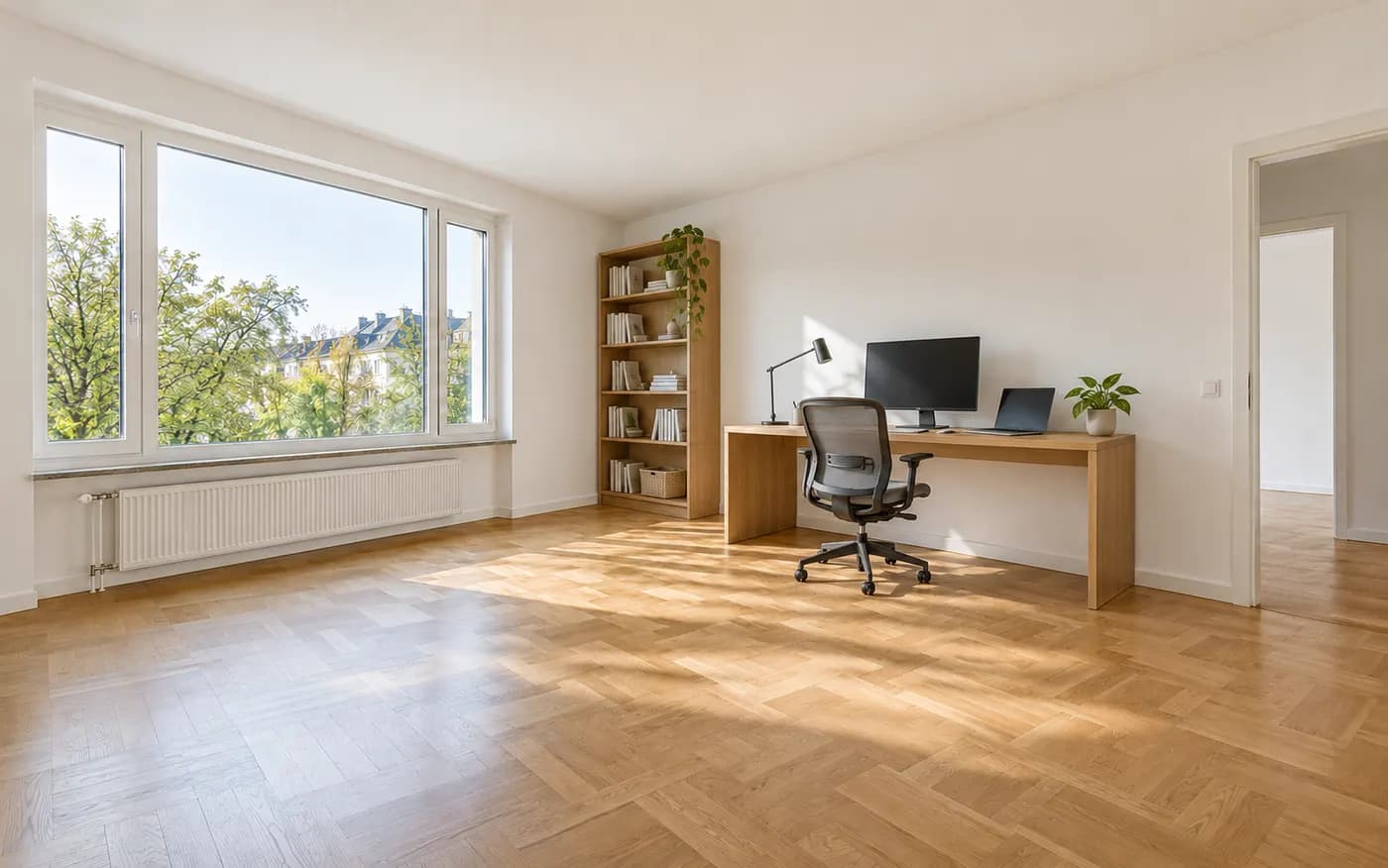Virtuell eingerichtetes Homeoffice