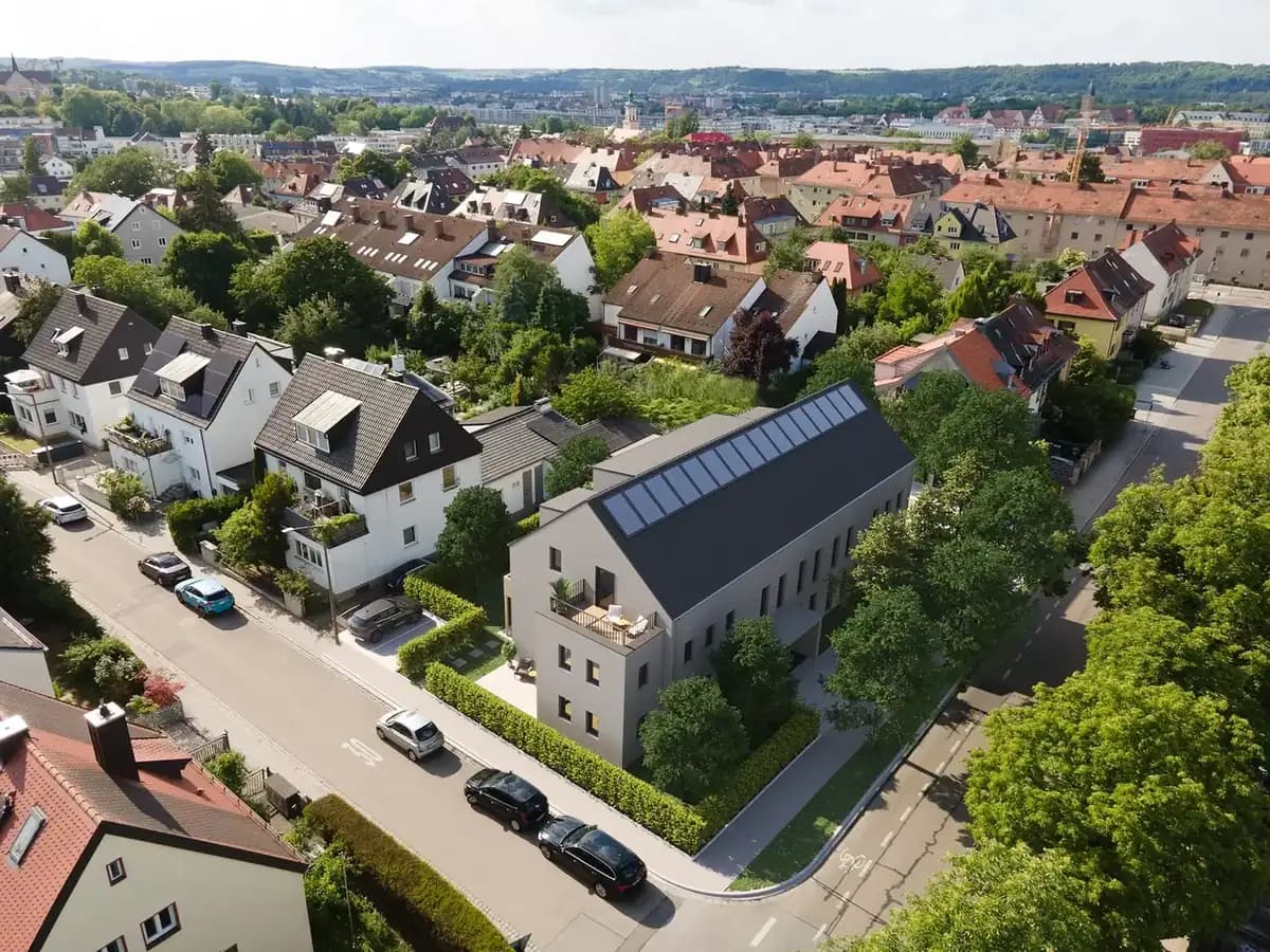 Referenzprojekt Köln – Immobilien Rendering aus der Vogelperspektive