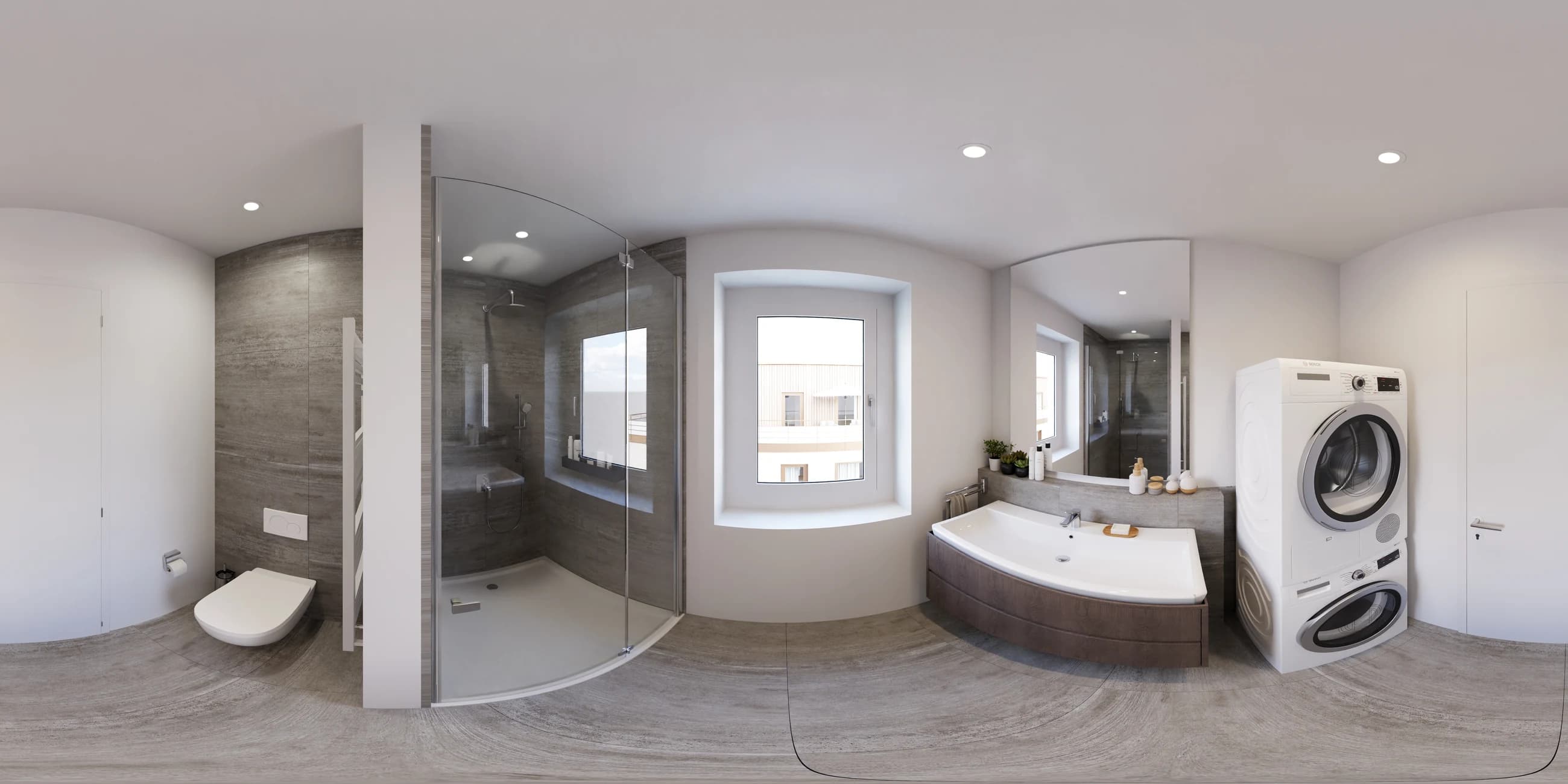 Virtuelle Rundgänge & Matterport 3D Köln – visualisierter Innenraum mit Möblierung