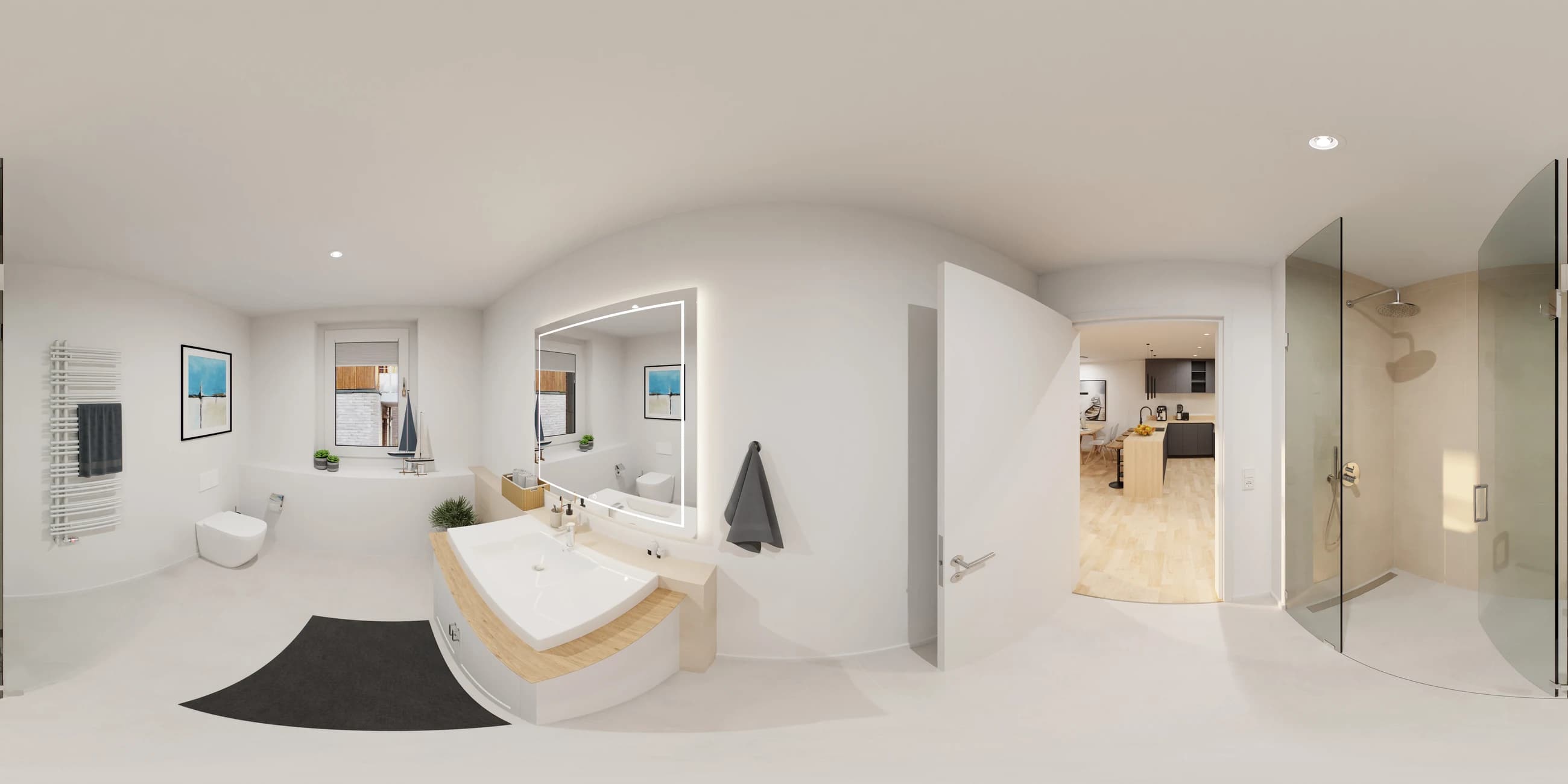Referenzprojekt Köln – visualisierter Wohnraum