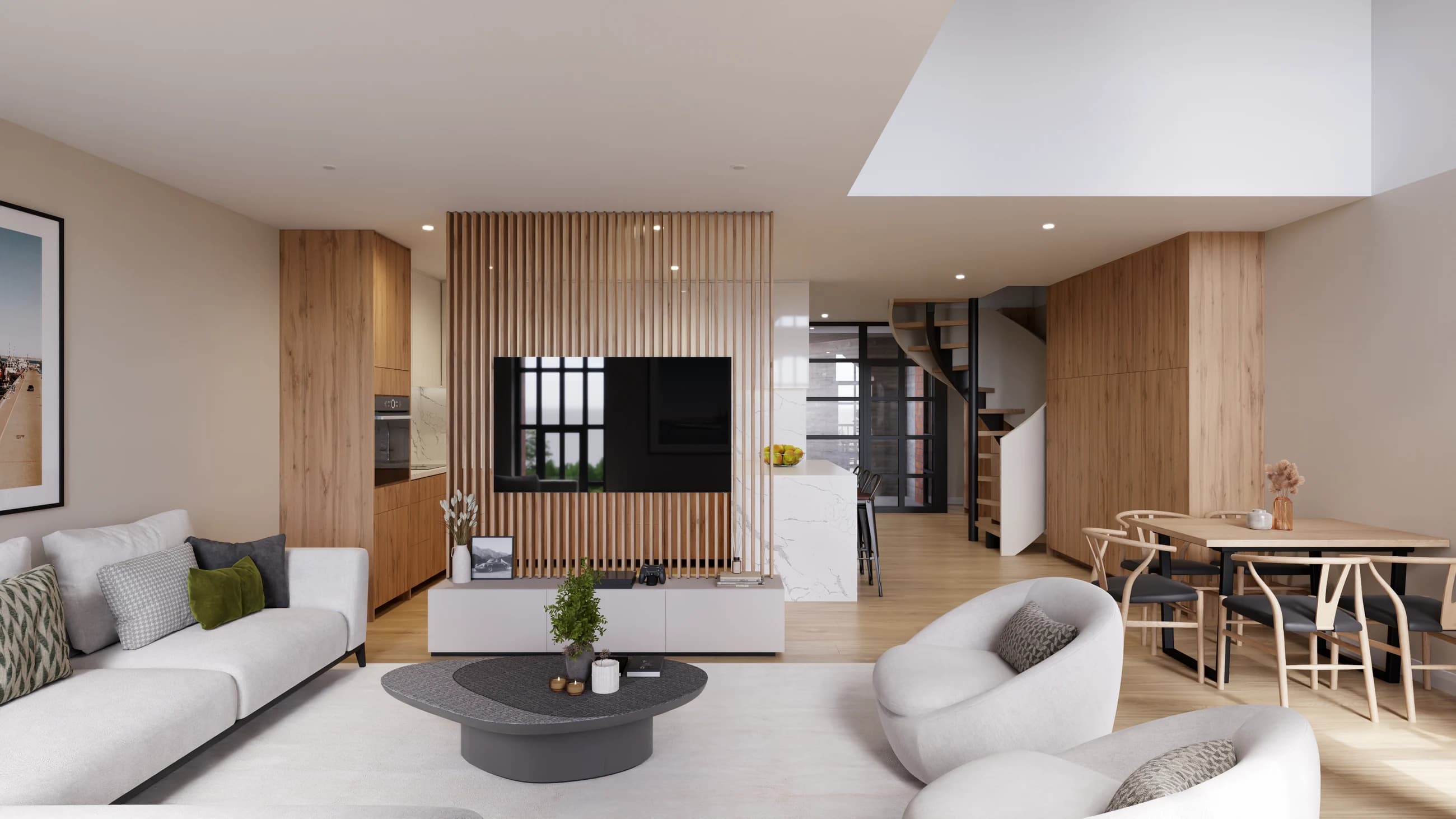 Referenzprojekt Hamburg – visualisierter Wohnraum