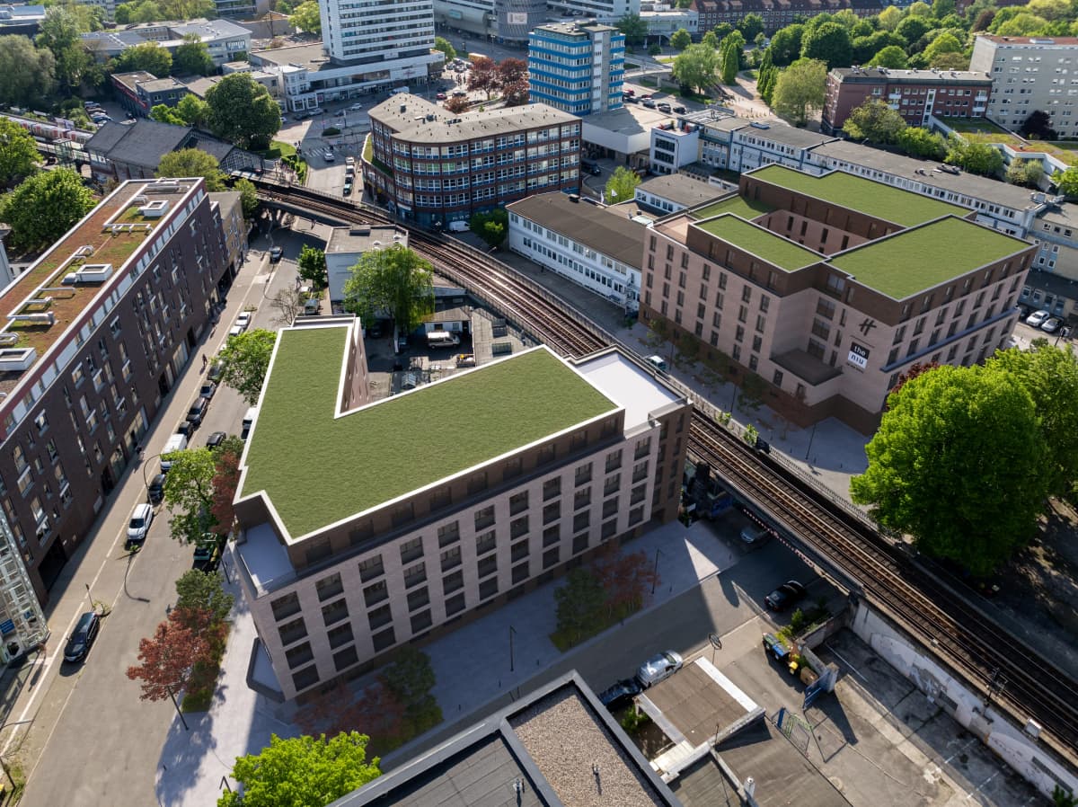 Exterior Photomontage Vogelperspektive