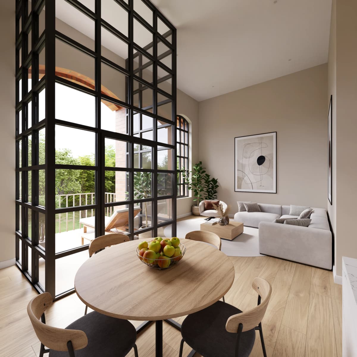 Interior Penthouse Schlafzimmer