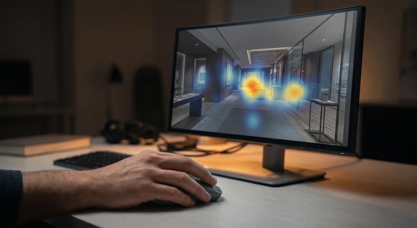Which Rooms Visitors Actually Look At in Virtual Tours