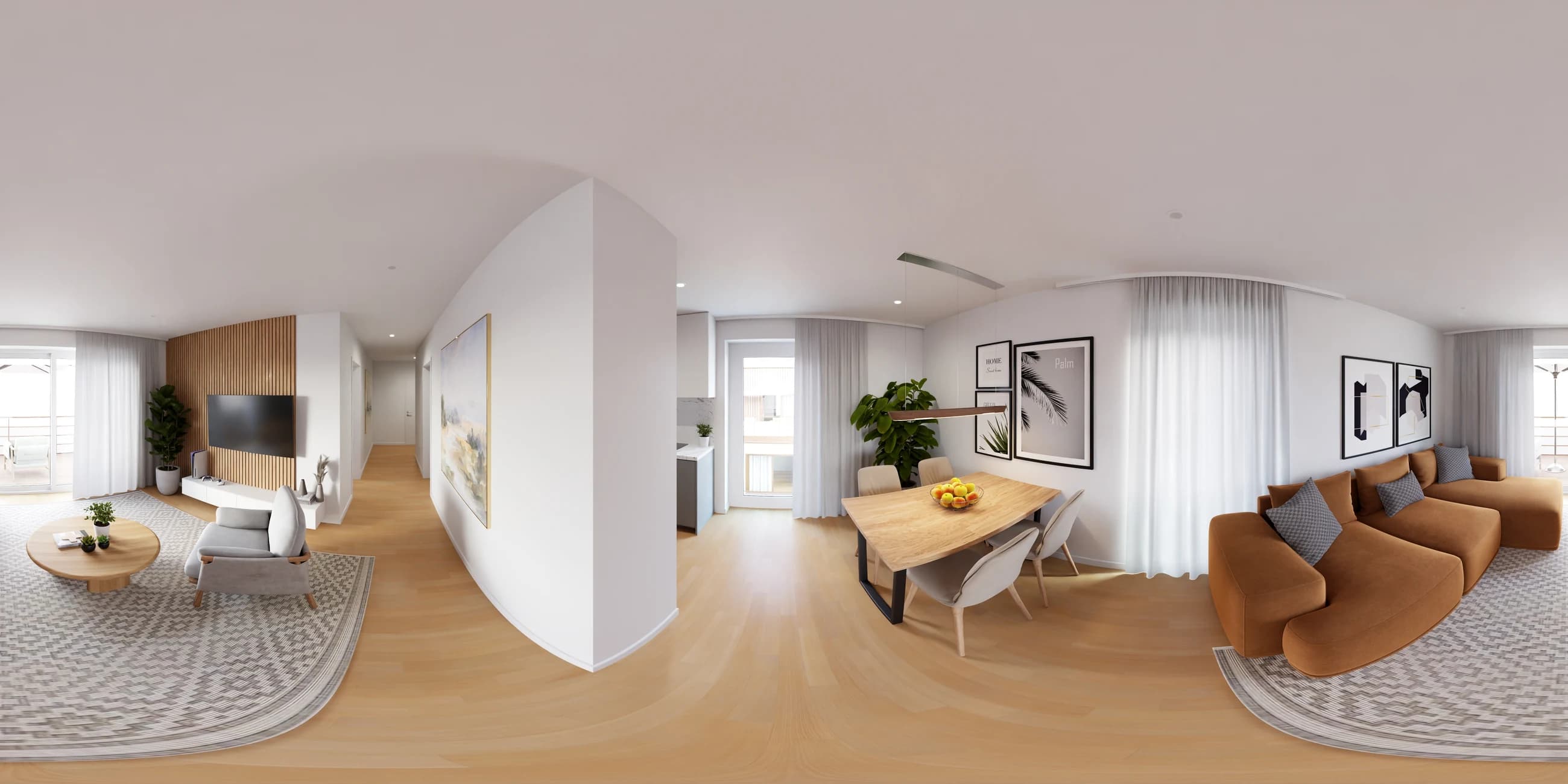Referenzprojekt Mannheim – visualisierter Wohnraum