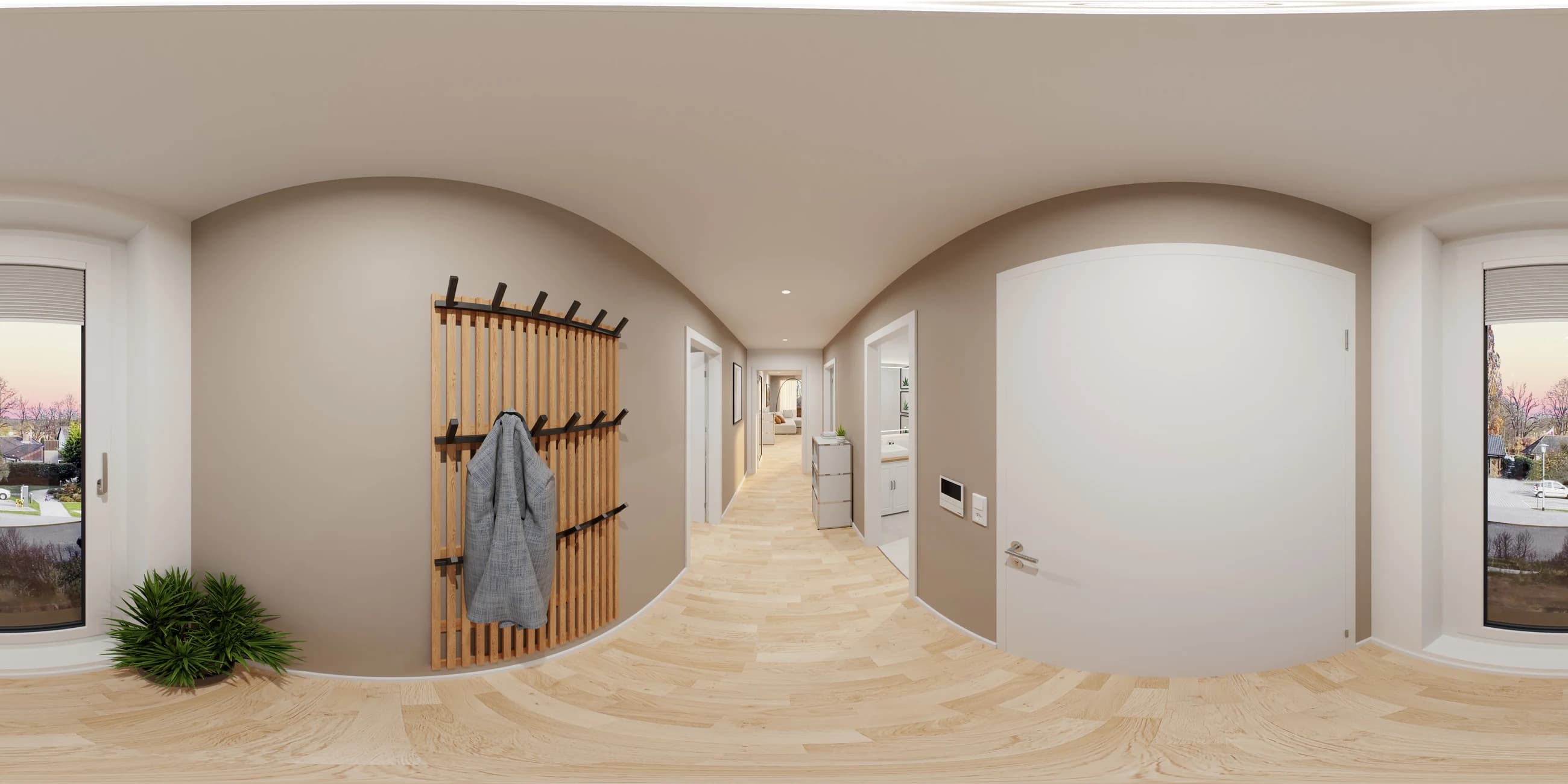 Virtuelle Rundgänge & Matterport 3D Leipzig – visualisierter Innenraum mit Möblierung