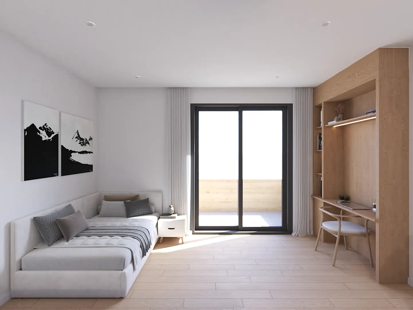 Referenzprojekt Stuttgart – visualisierter Wohnraum