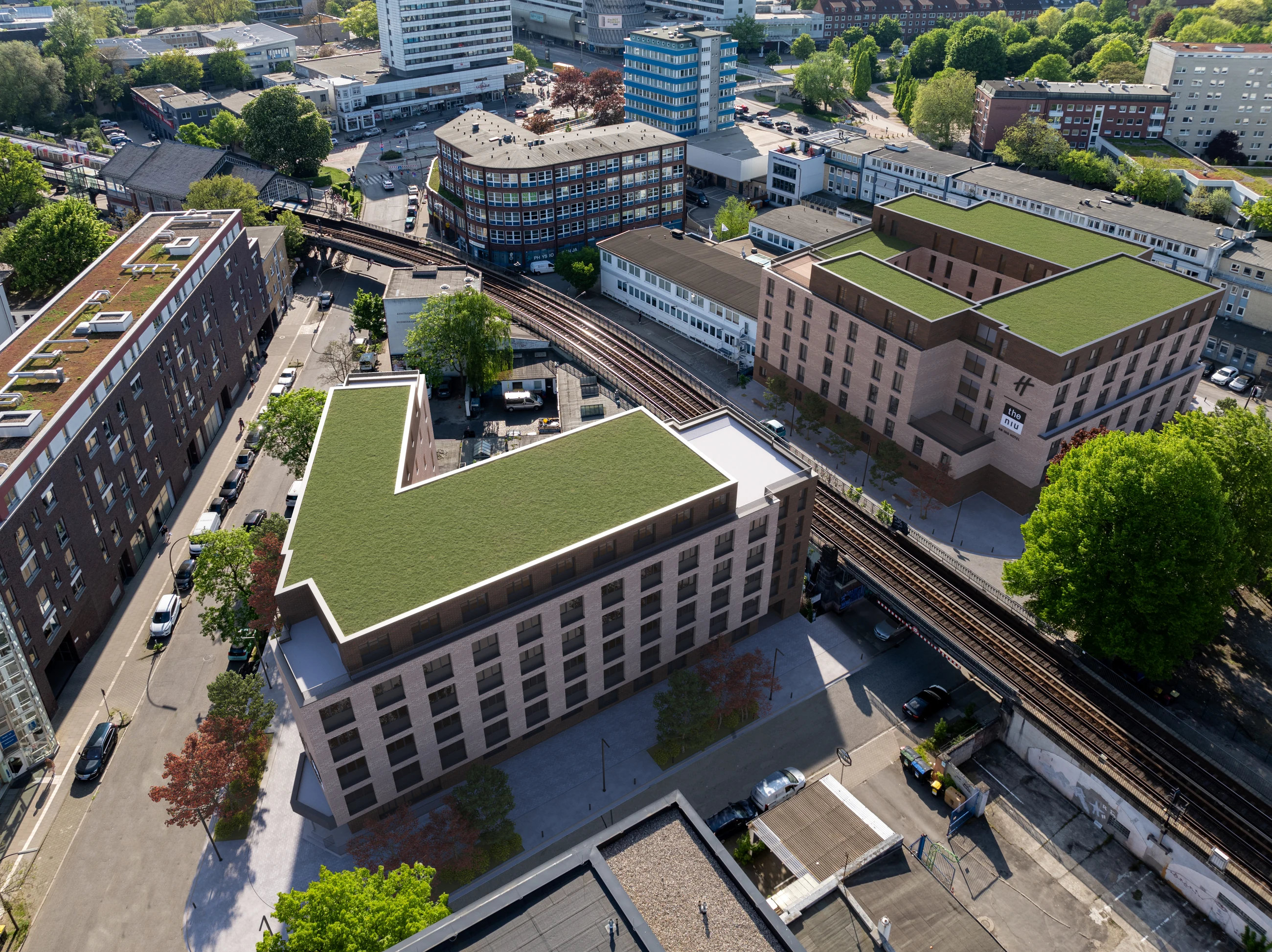 Exterior Photomontage Vogelperspektive