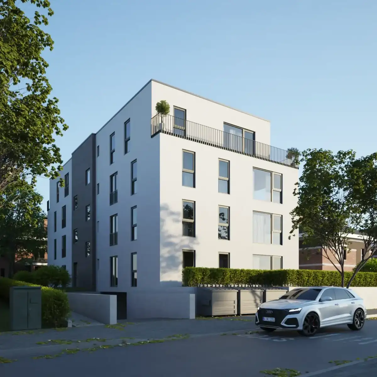 Referenzprojekt Ehingen – Immobilien Rendering aus der Vogelperspektive